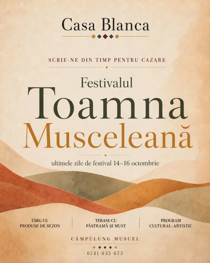 Ultimele zile ale Festivalului Toamnă Musceleană la Câmpulung